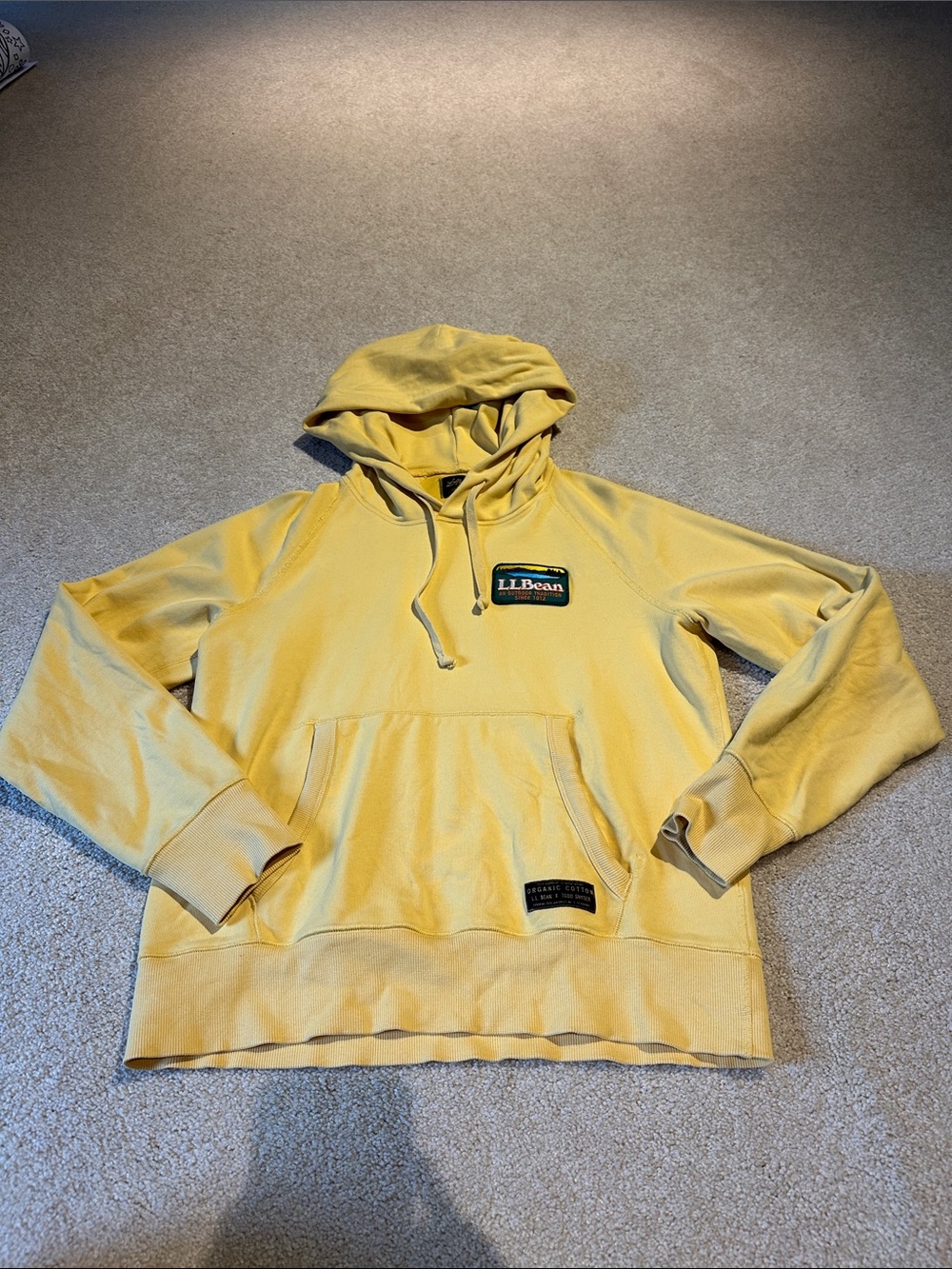 L.L. Bean x Todd Synder Yellow Patch Hoodie